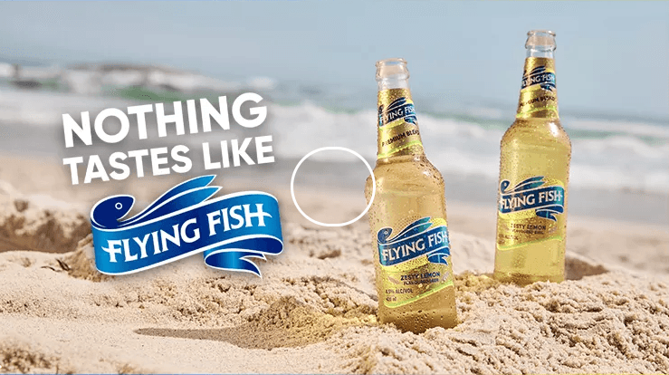 Flying Fish-Beer background
